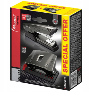 Dierovačka - Set zošívačk + Holekacz Maped Advanced Black