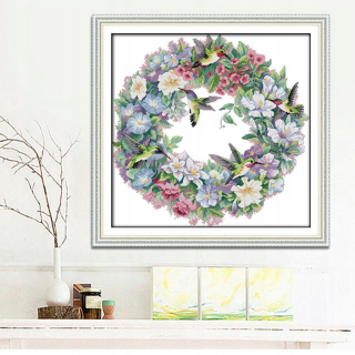 Krížový e -embroidy set koliba 11ct 65x64cm
