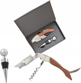 Barmanské príslušenstvo - 3in1 Corkscarf Wine Set Professional Cork