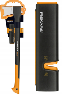 Sekera - Súprava sekier X21 L + brúska XSharp Fiskars