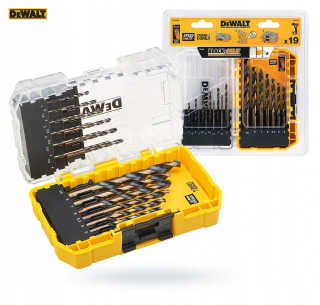 Kovová vŕtačka 1-10 mm 19ks.hss-g dewalt