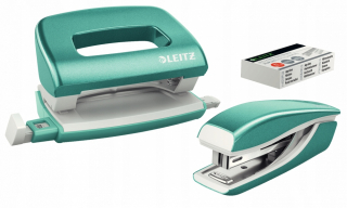Dierovačka - Set zošívačky a dierovacia punč Leitz Mini Metal Turku