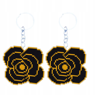 Korálkový vyšívaný krížikový ornament