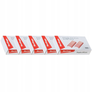 Spinky do zošivačky - Berlingo Staples 24/6 meď 5000 kusov