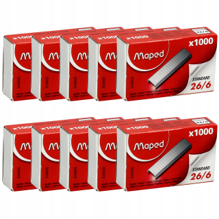 Spinky do zošivačky - Maped 26/6 sponky pozinkované ostré 10 000 kusov