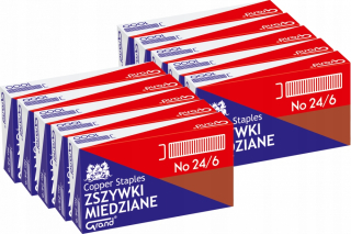 Spinky do zošivačky - Medené sponky Grand 24/6 1000ks x10