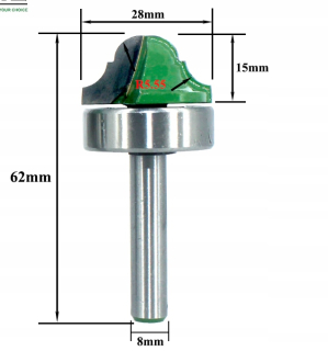 Fréza na drevo - cnc fréza 4mm 1p jednočepeľové plexi pvc plast