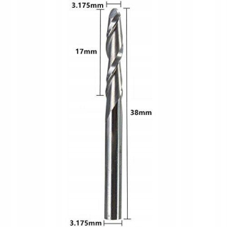 Fréza na drevo - CNC 2P CNC 3 mm guľa