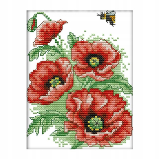 Výšivka pre dospelých pre začiatočníkov 15x19cm