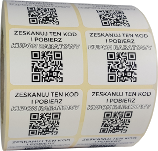 Samolepiace print etikety - QR kódy výtlačok kupóny lepiace letáky reklama