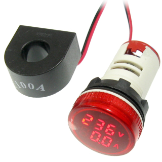 kontrolka 230V 400V voltmeter ampérmeter LED