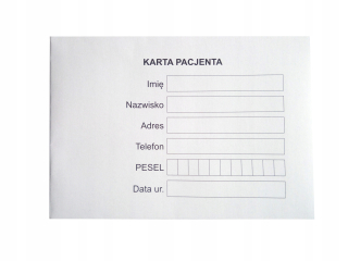 Obálka karty pacientov, rozšírená, súbory