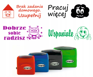 Kancelárska pečiatka - sada motivačných pečiatok pre učiteľov