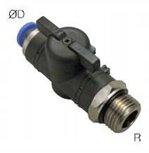 Závesný ventil 1/4 hadica 8 mm guľa BC
