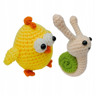 háčkované súpravy Remeselná súprava Animal Crochet Chick Snails