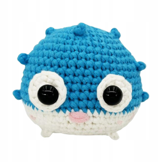 háčkované súpravy Craft kit Beginner Modrá háčkovaná súprava