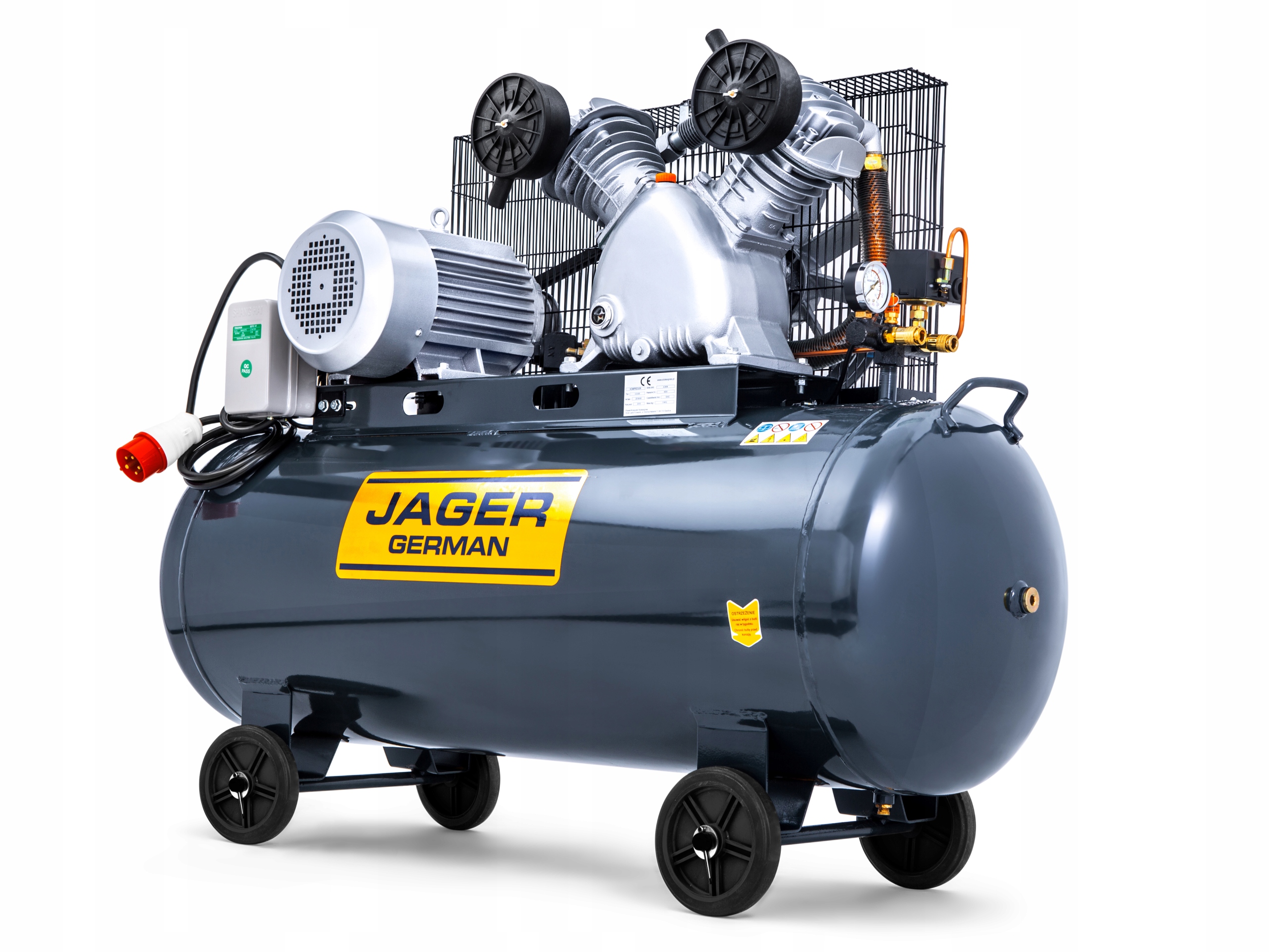 Kompresor - kompresorový kompresor 200L 789lmin 400V Jager German